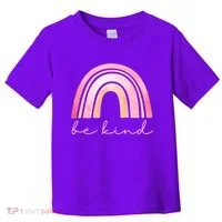 Be Kind Pink Rainbow Cute Gift Toddler T-Shirt thumb 0