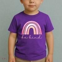 Be Kind Pink Rainbow Cute Gift Toddler T-Shirt thumb 2