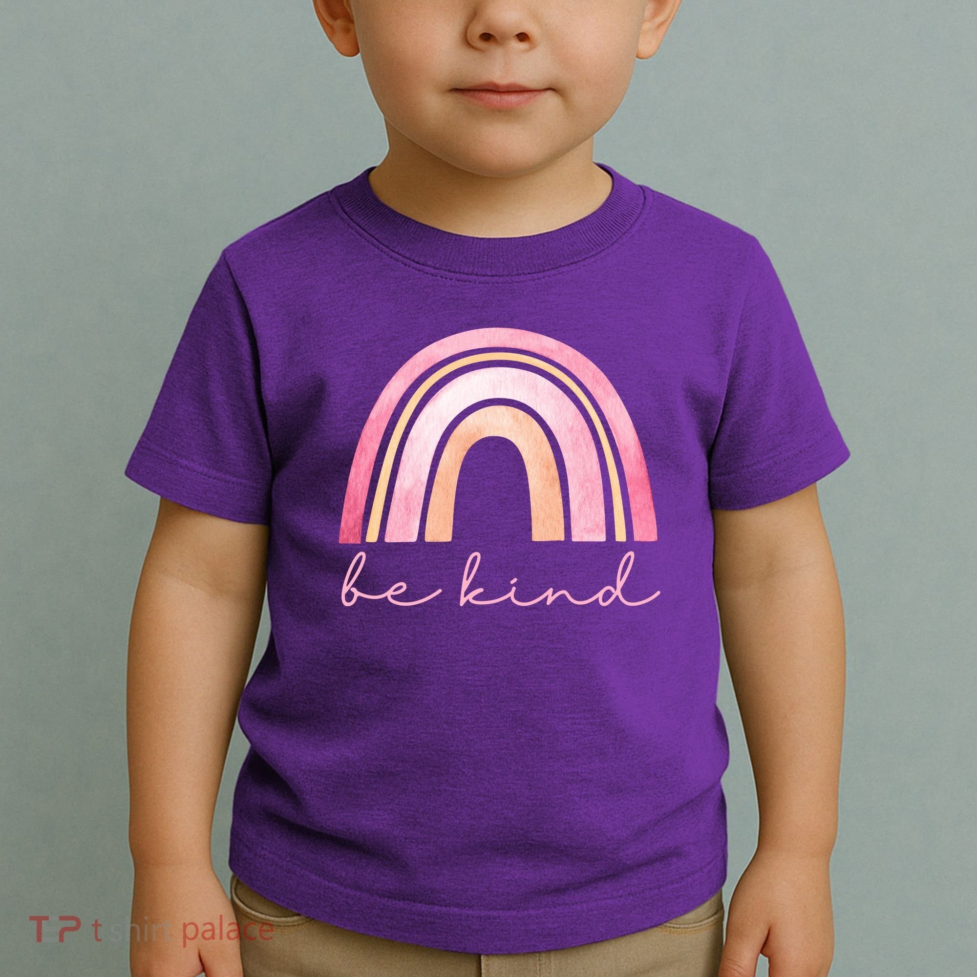 Be Kind Pink Rainbow Cute Gift Toddler T-Shirt