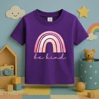 Be Kind Pink Rainbow Cute Gift Toddler T-Shirt thumb 3