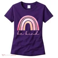 Be Kind Pink Rainbow Cute Gift Women's T-Shirt thumb 0