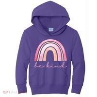 Be Kind Pink Rainbow Cute Gift Kids Hoodie thumb 0