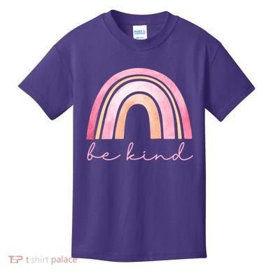 Be Kind Pink Rainbow Cute Gift Kids T-Shirt