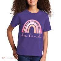 Be Kind Pink Rainbow Cute Gift Kids T-Shirt thumb 2