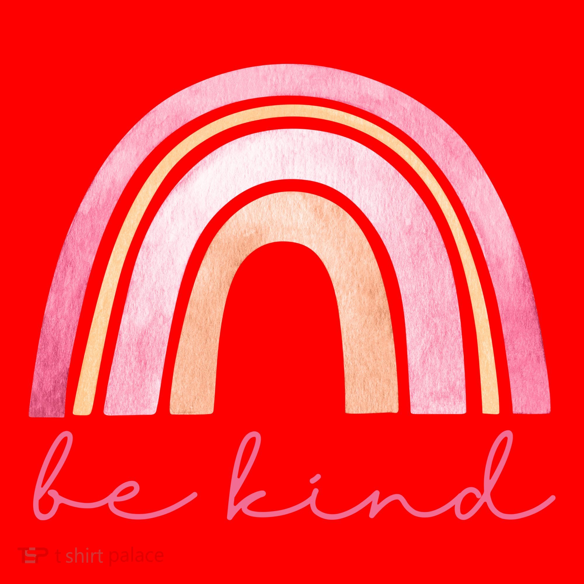 Be Kind Pink Rainbow Cute Gift Santa Hat