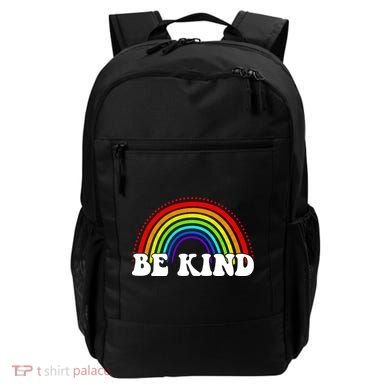 Be Kind Rainbow Positive Quote Backpack