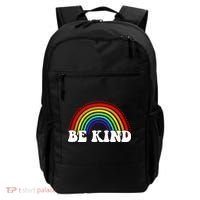 Be Kind Rainbow Positive Quote Backpack thumb 0