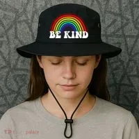 Be Kind Rainbow Positive Quote Bucket Hat thumb 3
