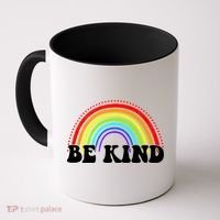 Be Kind Rainbow Positive Quote Coffee Mug thumb 0