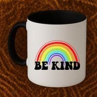 Be Kind Rainbow Positive Quote Coffee Mug thumb 2