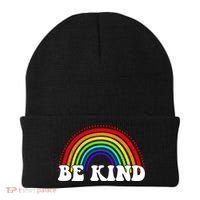 Be Kind Rainbow Positive Quote Beanie thumb 0