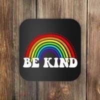 Be Kind Rainbow Positive Quote Coaster thumb 0