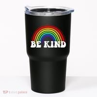 Be Kind Rainbow Positive Quote Tumbler thumb 0