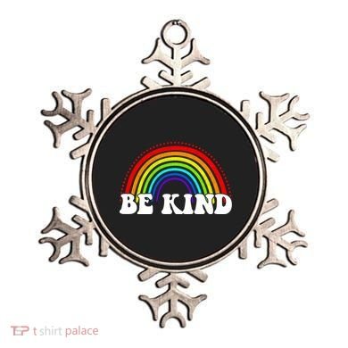 Be Kind Rainbow Positive Quote Ornament