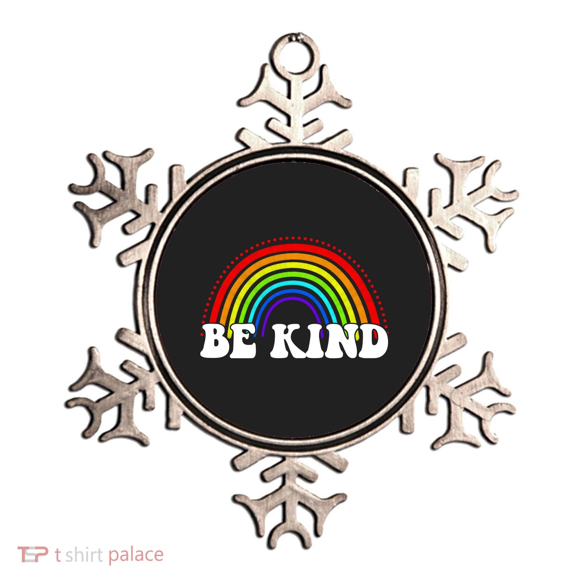 Be Kind Rainbow Positive Quote Ornament