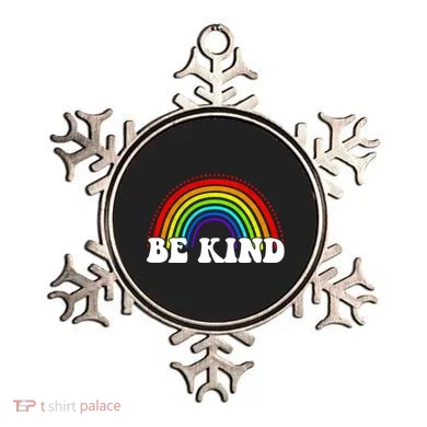 Be Kind Rainbow Positive Quote Ornament