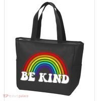 Be Kind Rainbow Positive Quote Tote Bag thumb 3