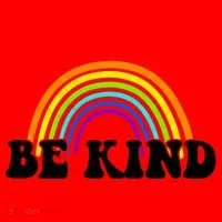 Be Kind Rainbow Positive Quote Santa Hat thumb 1