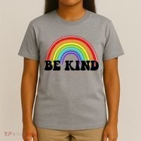 Be Kind Rainbow Positive Quote T-Shirt thumb 4