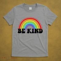 Be Kind Rainbow Positive Quote T-Shirt thumb 5