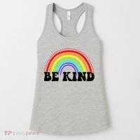 Be Kind Rainbow Positive Quote Women's Tank Top thumb 0