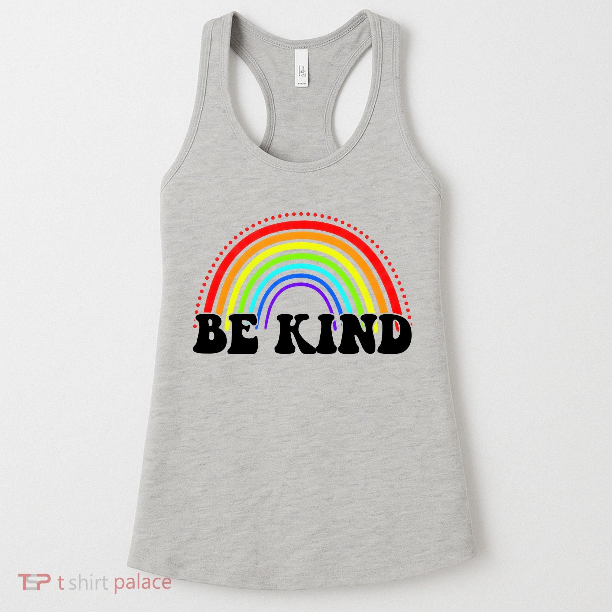 Be Kind Rainbow Positive Quote Women's Tank Top