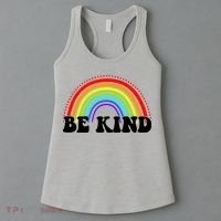 Be Kind Rainbow Positive Quote Women's Tank Top thumb 3