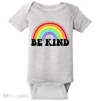 Be Kind Rainbow Positive Quote Baby Bodysuit thumb 0