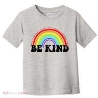 Be Kind Rainbow Positive Quote Toddler T-Shirt thumb 0