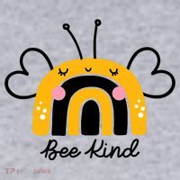 Bee Kind Rainbow Honey Bumble Bee Kindness Women's Sweatshirt thumb 2