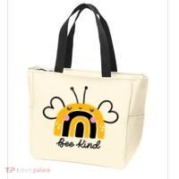 Bee Kind Rainbow Honey Bumble Bee Kindness Tote Bag thumb 3
