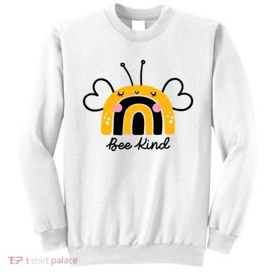 Bee Kind Rainbow Honey Bumble Bee Kindness Sweatshirt