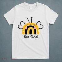 Bee Kind Rainbow Honey Bumble Bee Kindness T-Shirt thumb 5