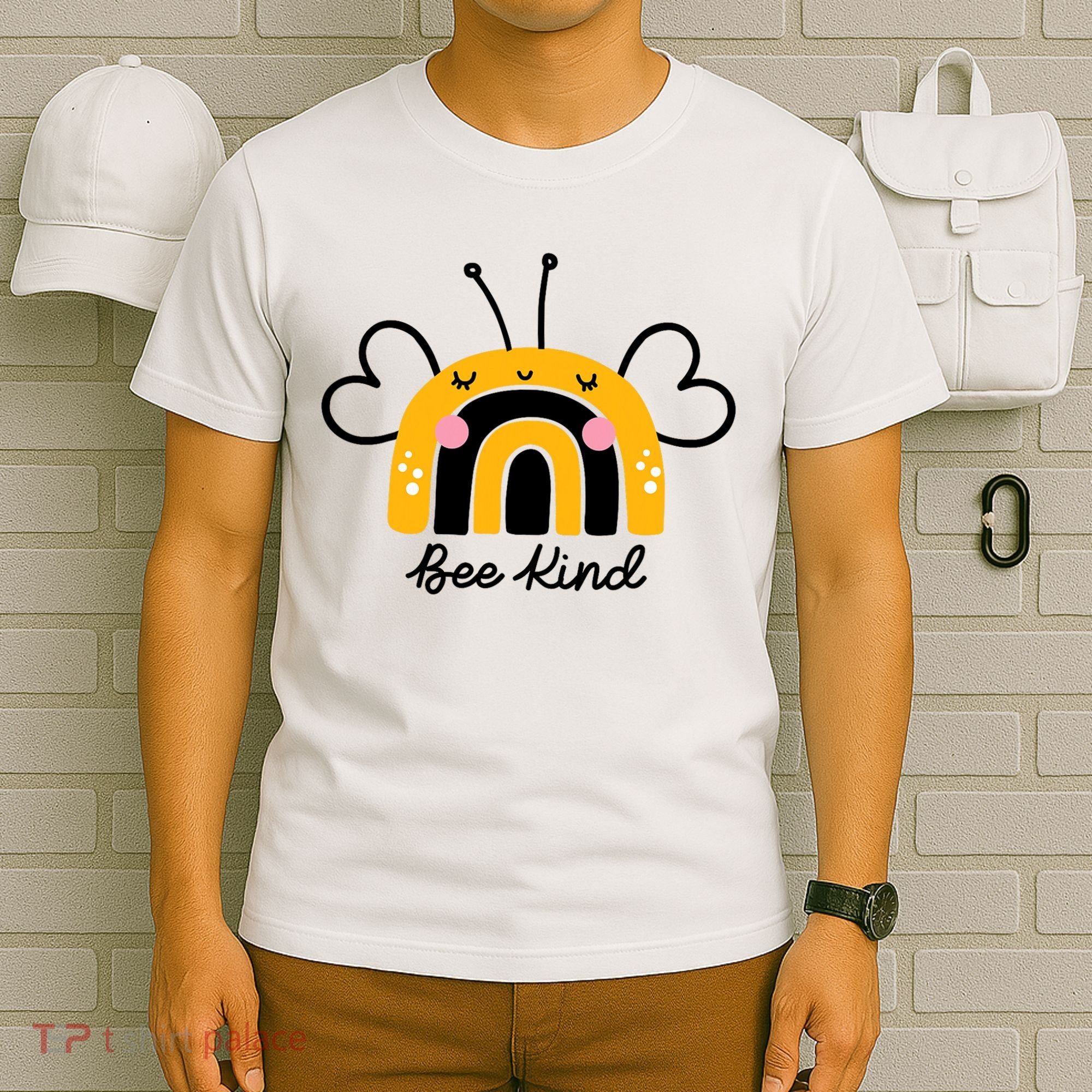 Bee Kind Rainbow Honey Bumble Bee Kindness T-Shirt