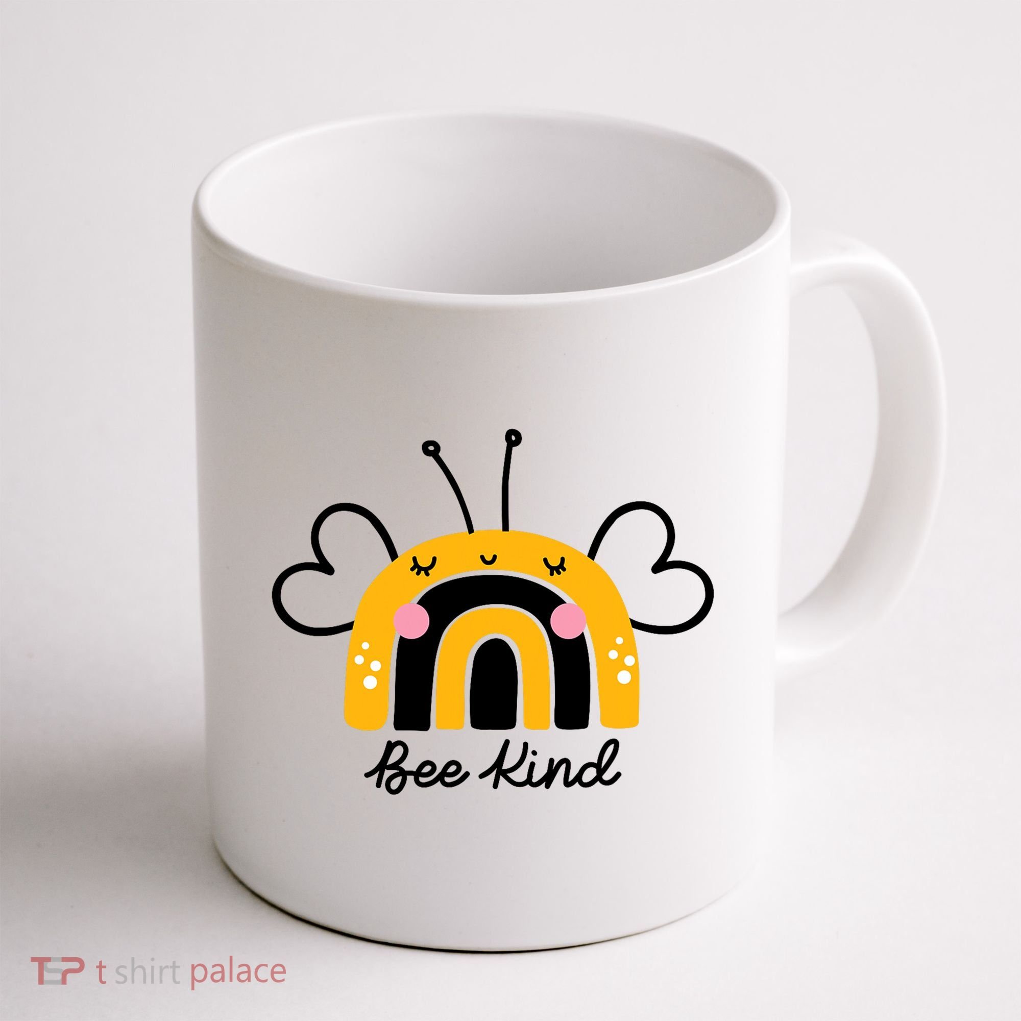 Bee Kind Rainbow Honey Bumble Bee Kindness Coffee Mug