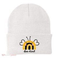 Bee Kind Rainbow Honey Bumble Bee Kindness Beanie thumb 0