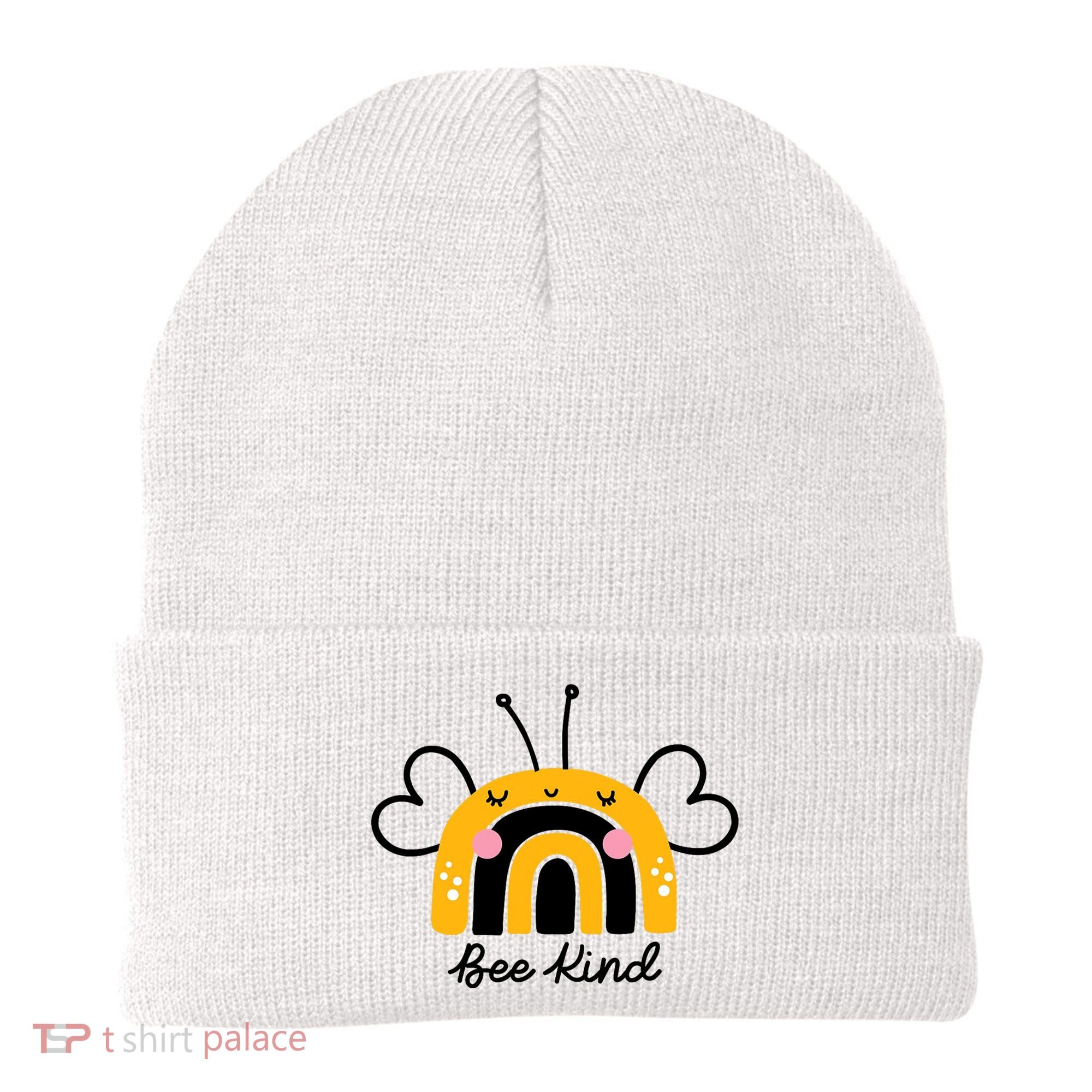Bee Kind Rainbow Honey Bumble Bee Kindness Beanie