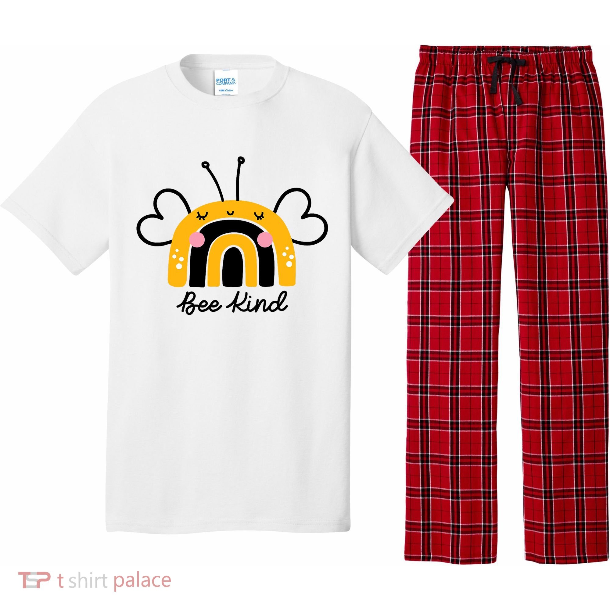 Bee Kind Rainbow Honey Bumble Bee Kindness Pajama Set