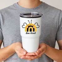 Bee Kind Rainbow Honey Bumble Bee Kindness Tumbler thumb 2