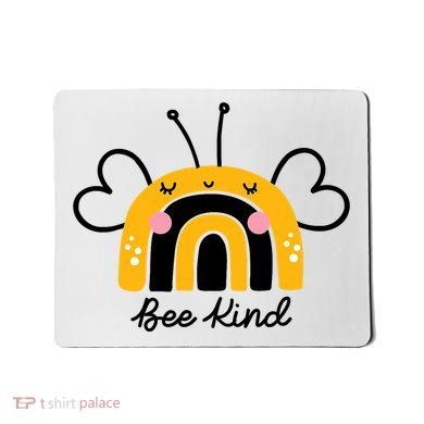 Bee Kind Rainbow Honey Bumble Bee Kindness Mousepad