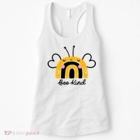 Bee Kind Rainbow Honey Bumble Bee Kindness Women's Tank Top thumb 0