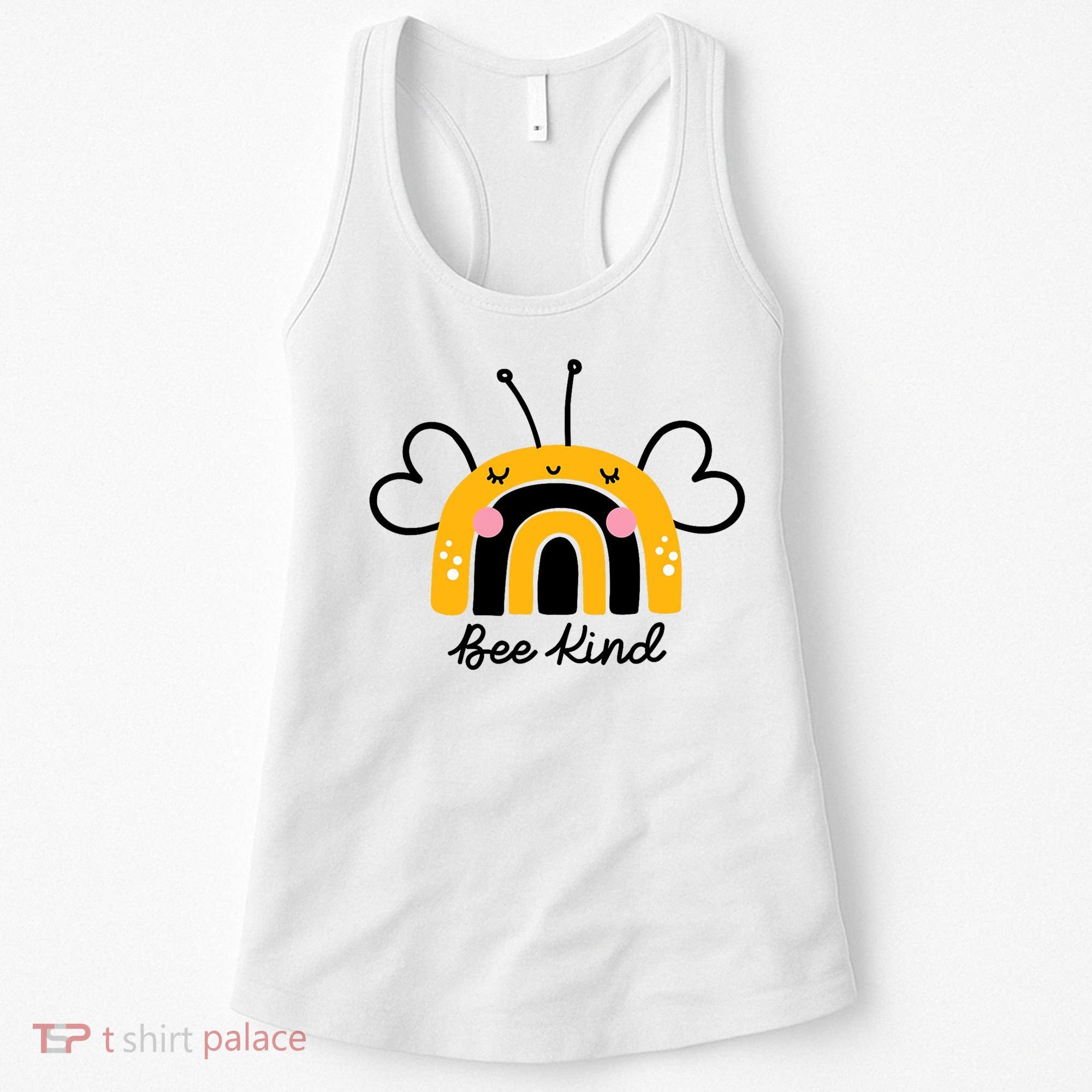 Bee Kind Rainbow Honey Bumble Bee Kindness Women's Tank Top