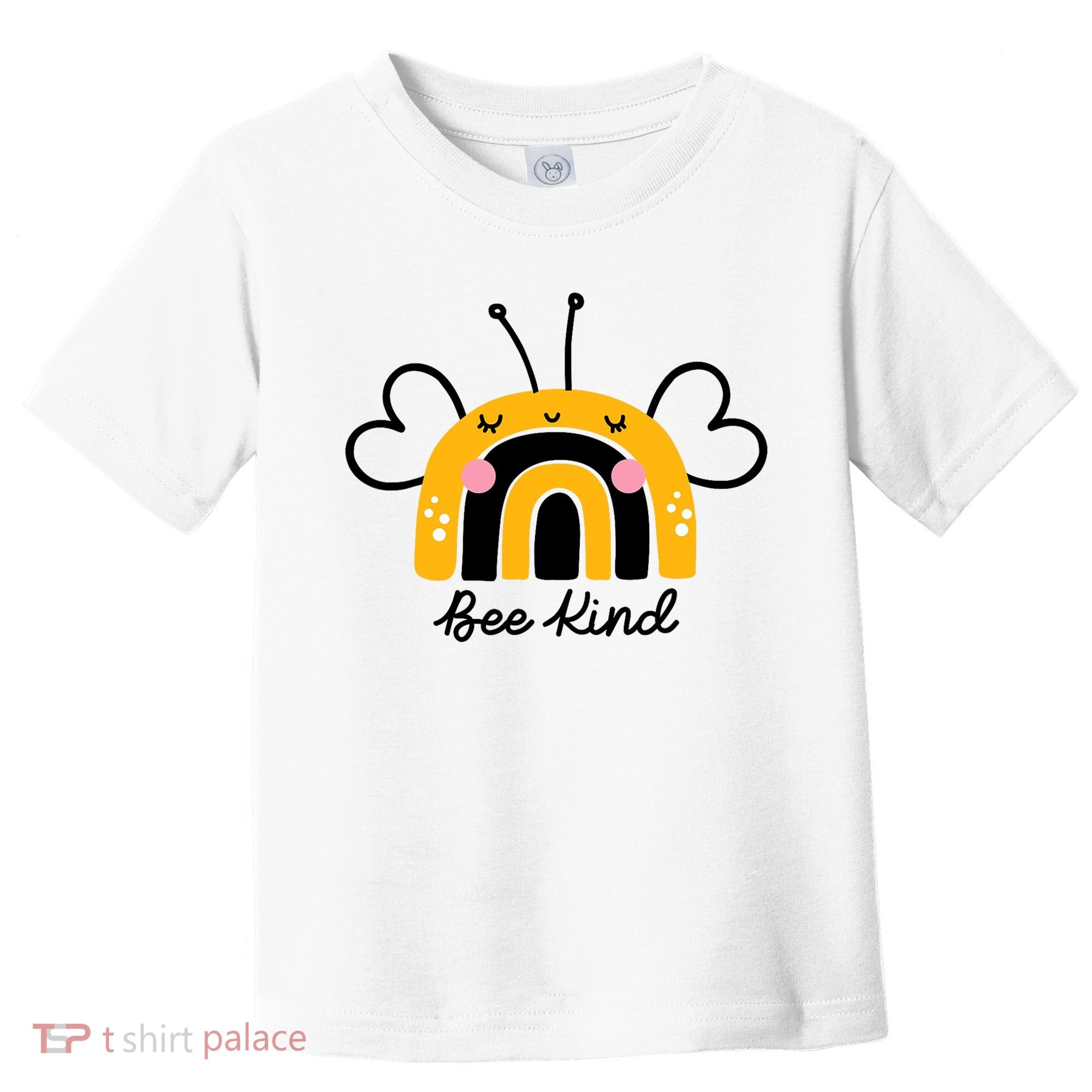 Bee Kind Rainbow Honey Bumble Bee Kindness Toddler T-Shirt