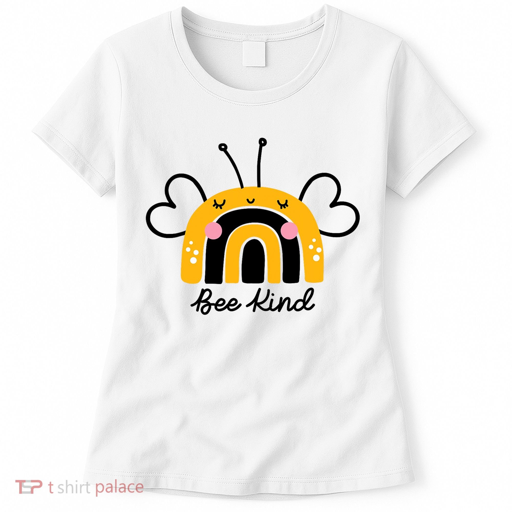 Bee Kind Rainbow Honey Bumble Bee Kindness Women's T-Shirt