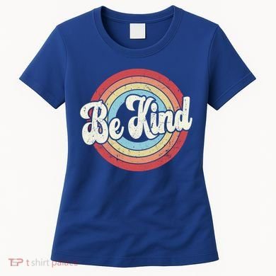 Be Kind Retro Vintage Distressed Motivation Inspiration Meaningful Gift Women's T-Shirt