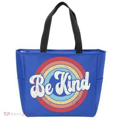 Be Kind Retro Vintage Distressed Motivation Inspiration Meaningful Gift Tote Bag