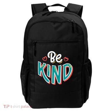Be Kind Retro Kindness Quote Backpack