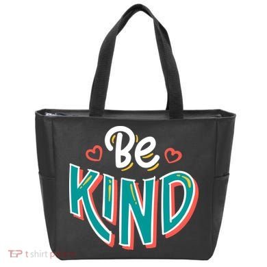 Be Kind Retro Kindness Quote Tote Bag