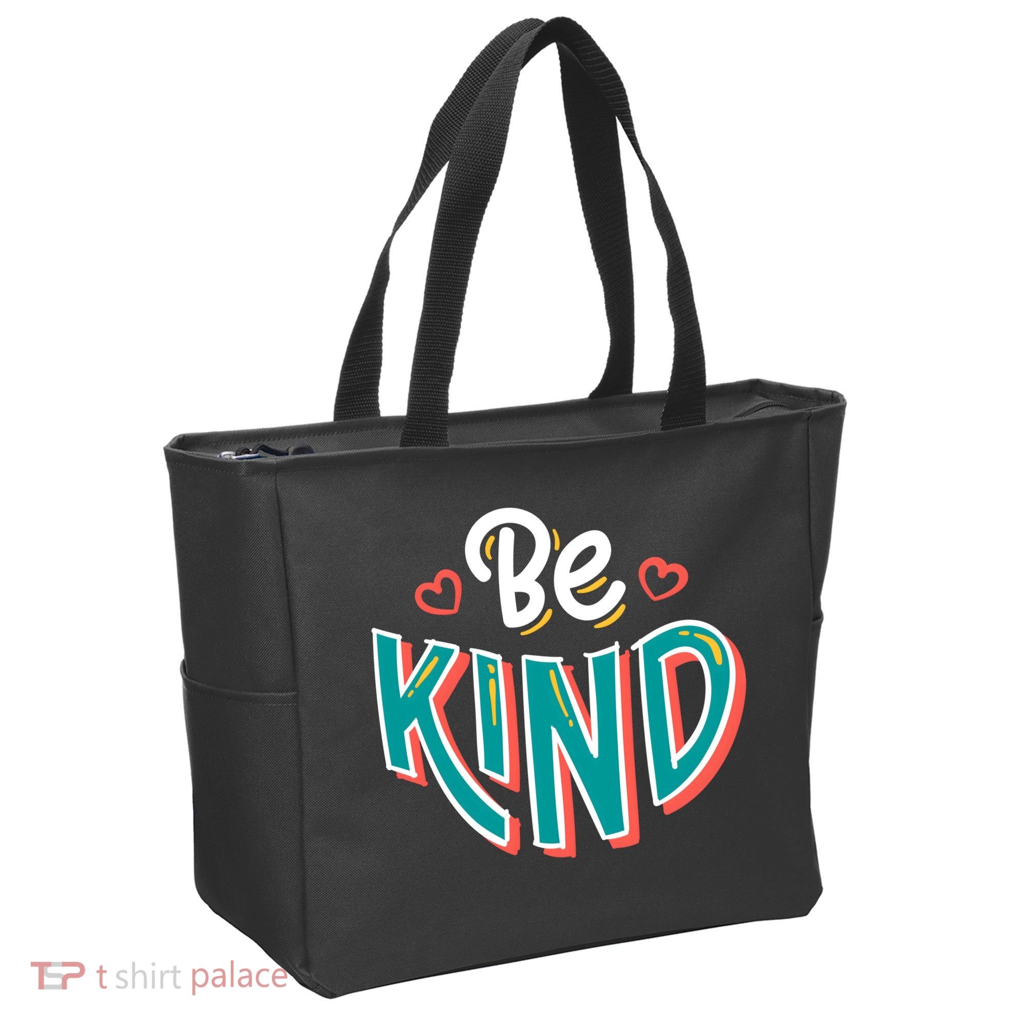 Be Kind Retro Kindness Quote Tote Bag