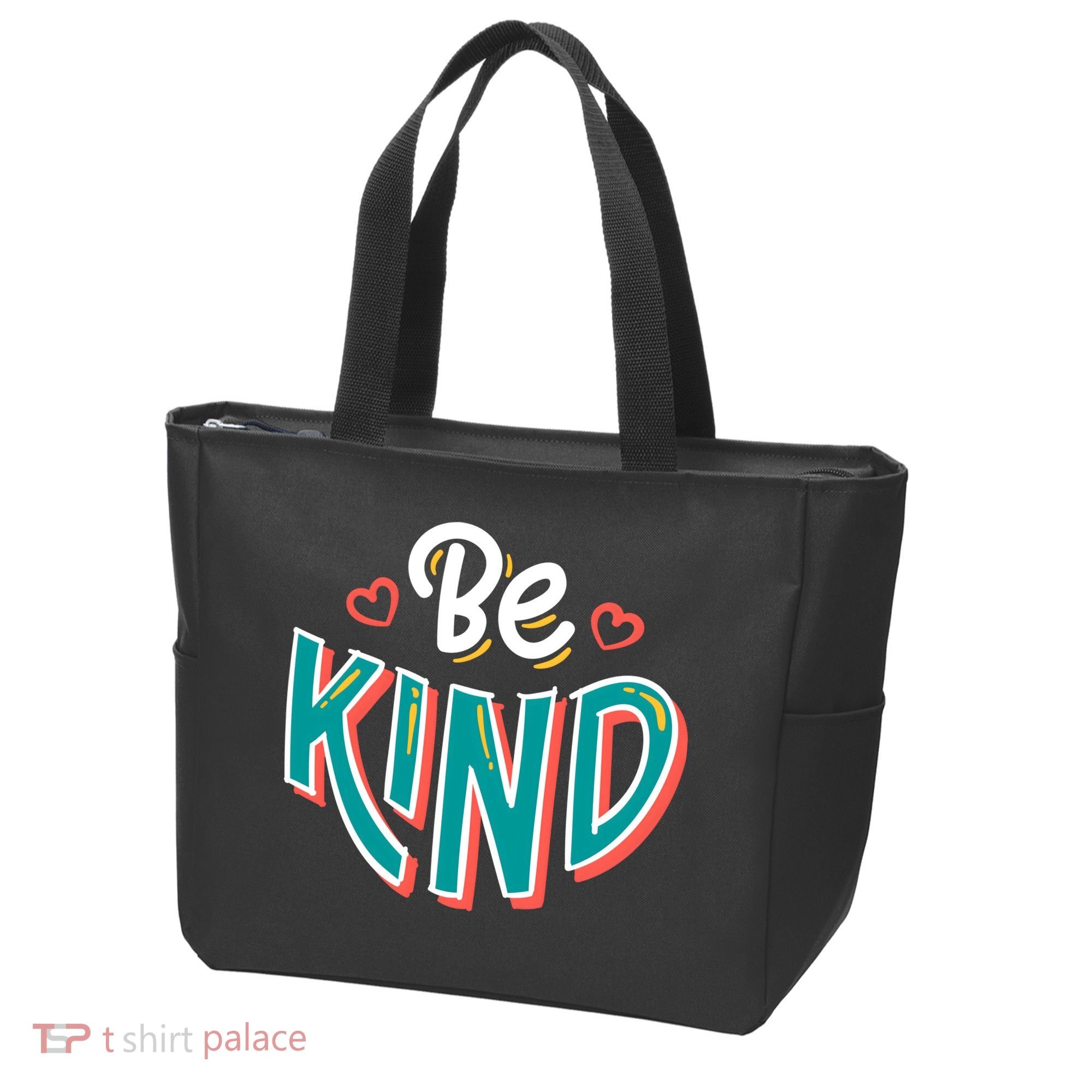 Be Kind Retro Kindness Quote Tote Bag